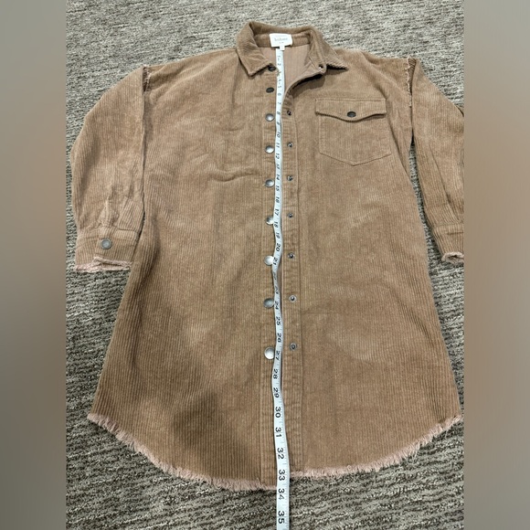 Bohme Corduroy Shacket shirt jacket Camel Small - Picture 7 of 11
